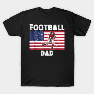 Mens Fathers Day Football Graphic Football Bonus Dad T-Shirt